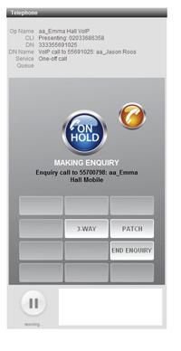 In call transfer