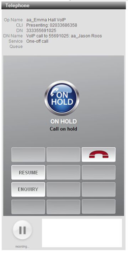 on hold phone
