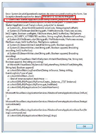 Sign in Error 4