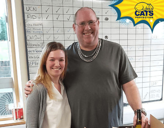 Abby Dorey & Richard Barker at Cats Protection CCHero